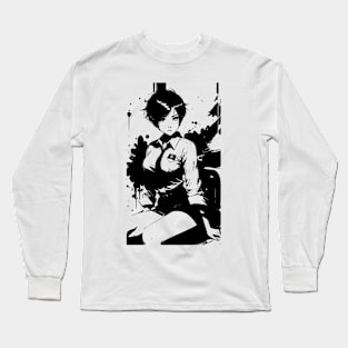 Anime Girl In Office Unifrom 06 Long Sleeve T-Shirt